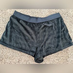 Juicy Couture Black Embossed Athletic Shorts